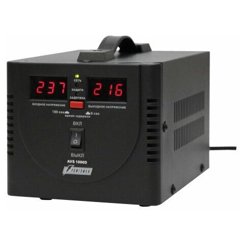 Стабилизатор POWERMAN AVS 1000D, черный