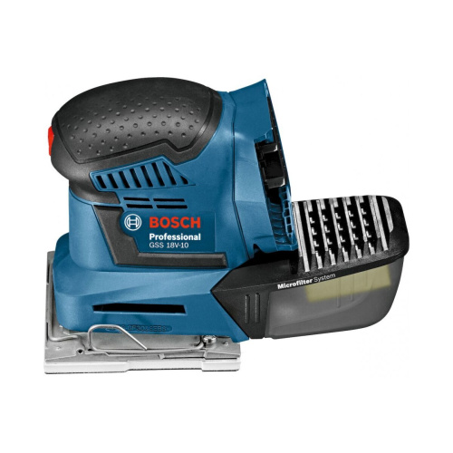 Машинка шлифовальная плоская вибрационная BOSCH GSS 18V-10 соло без акб и зу 06019D0200