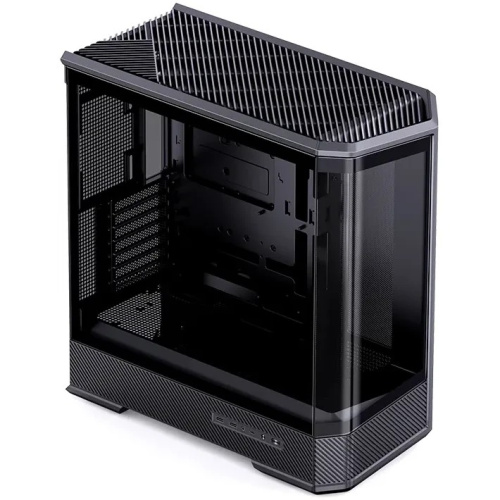 Корпус JONSBO D400 Black без БП, боковая панель из закаленного стекла (панорама), mini-ITX, micro-ATX, ATX, черный