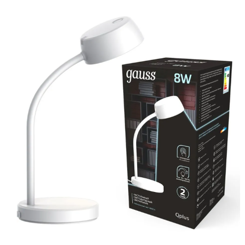 Светильник Gauss GT6011 на подставке белый 8Вт