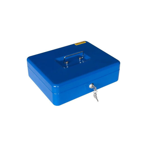Ящик для денег Silwerhof 90x300x240 синий сталь 1.66кг