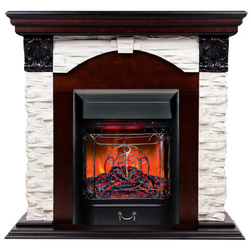 Электрокамин RealFlame Dublin Lux AO античный дуб с очагом Majestic Lux Black RC Электрокамин RealFlame Dublin Lux AO античный дуб с очагом Majestic Lux Black RC