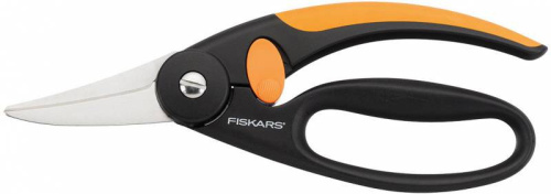 Ножницы универсальные Fiskars P45 черный/оранжевый (1001533)
