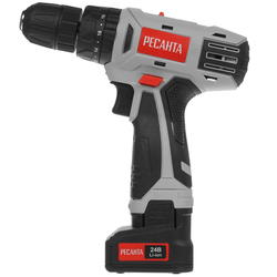 Дрель-шуруповерт ударная Ресанта ДА-24-2ЛК-У (кейс в комплекте)