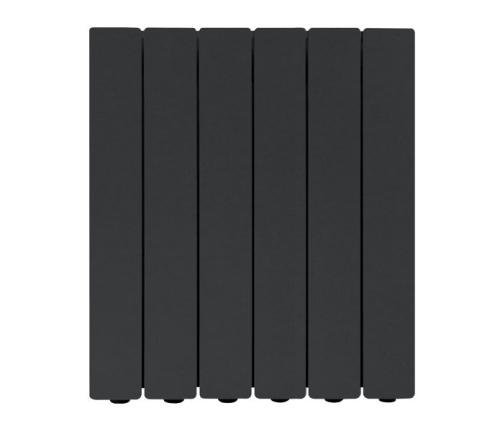 Алюминиевый радиатор отопления Fondital 500/100 Blitz Super B4  Black Coffee 6 секций