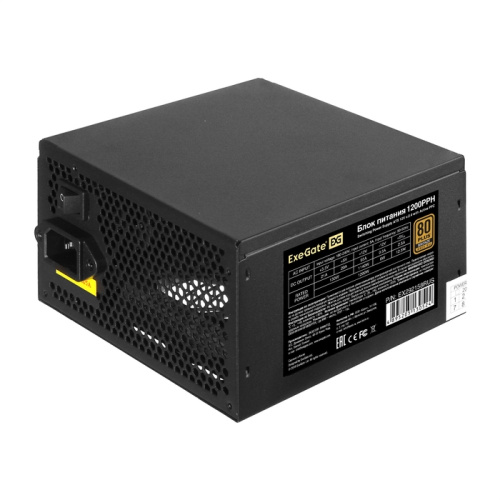 Блок питания ExeGate 1200PPH-OEM EX292158RUS-OEM 80 Plus Bronze 1200W (ATX, APFC, КПД 89 (80 Plus Bronze)