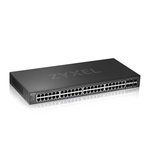 Коммутатор Zyxel NebulaFlex Pro GS2220-50HP (GS2220-50HP-EU0101F) 48G 2SFP 44PoE+ 375W управляемый