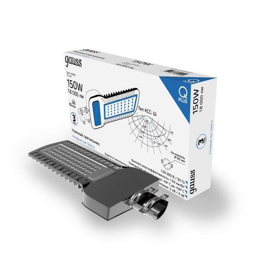 Светильник консольный GAUSS Qplus 629535315 черный