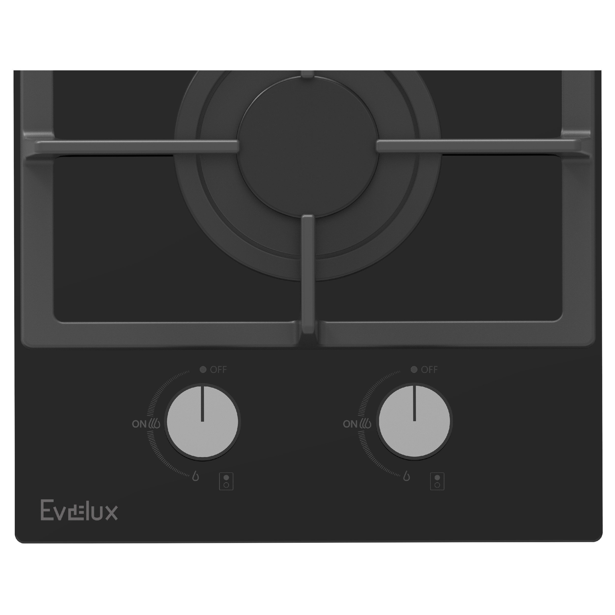 Газовая варочная поверхность EVELUX HEG 360 BG Газовая варочная поверхность EVELUX HEG 360 BG — Корпус и элементы управления