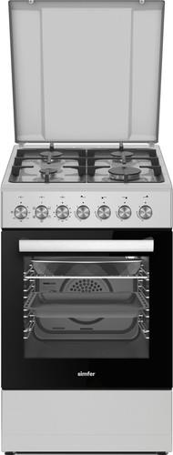 Комбинированная плита Simfer F56MG46015 серый