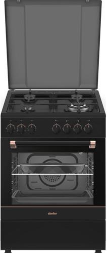 Комбинированная плита Simfer F66ML46015 черный