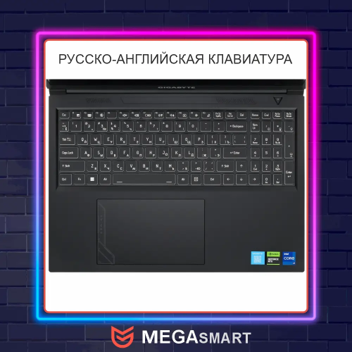 16" Ноутбук GIGABYTE G6 KF (KF-H3KZ853KD) Intel Core i7-13620H/16Gb/SSD512Gb/RTX4060 8Gb/16"/IPS/FHD+/165Hz/NoOS/Black