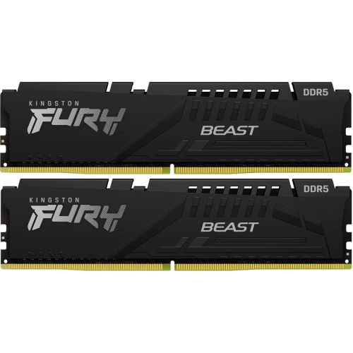 ОЗУ Kingston Fury Beast Black EXPO CL32 (Kit of 2) (KF564C32BBEK2-32) DDR 5 DIMM 32Gb PC51200, 64000Mhz, (retail)