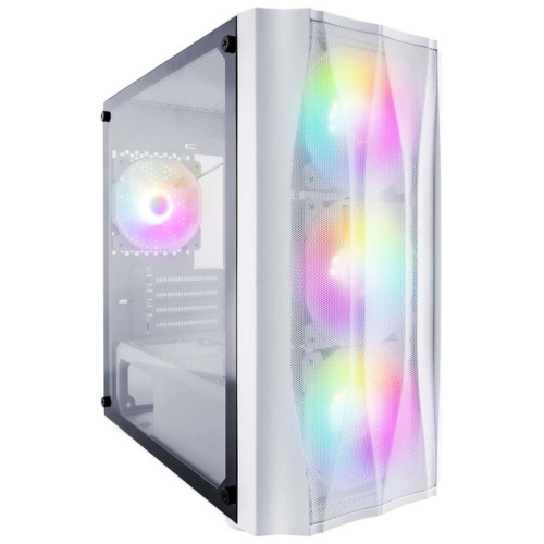 Корпус 1STPLAYER Firebase X3-M X3-M-WH-4F1-W White mATX TG 4x120mm LED fans inc