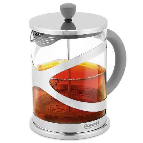 Френч-пресс Rondell Crystal Grey RDS-1669 (ST) стальной
