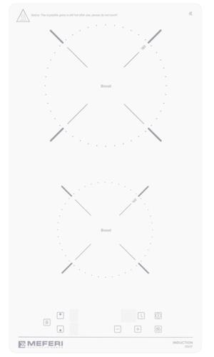 Индукционная варочная поверхность Meferi MIH302WH POWER
