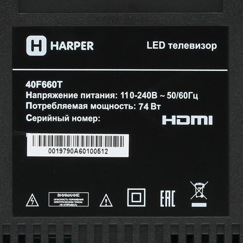 40" (101 см) LED-телевизор Harper 40F660T черный