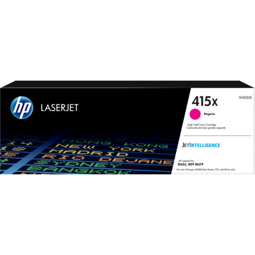 Картридж HP 415X W2033XH для LJ Pro M454/MFP M479/M480f пурпурный 6000 стр