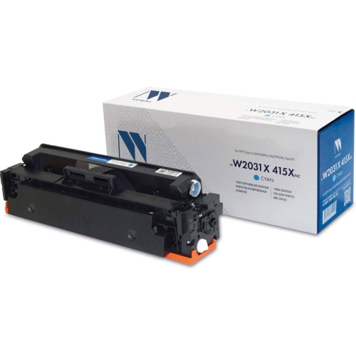 Картридж NV Print NV-W2031X-415X-C Cyan совместимый для HP Color LaserJet M454DN/M479DW/M479 (6000k)