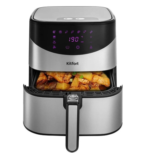 Аэрогриль Kitfort КТ-2231 серебристый/черный