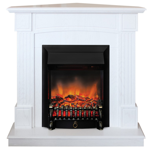 Электрокамин RealFlame Andrea Corner WT фактурный белый с очагом Fobos Lux Black RC Электрокамин RealFlame Andrea Corner WT фактурный белый с очагом Fobos Lux Black RC