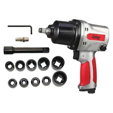 Пневмогайковерт Fubag IW-900 1/2 кейс + набор головок (100195)