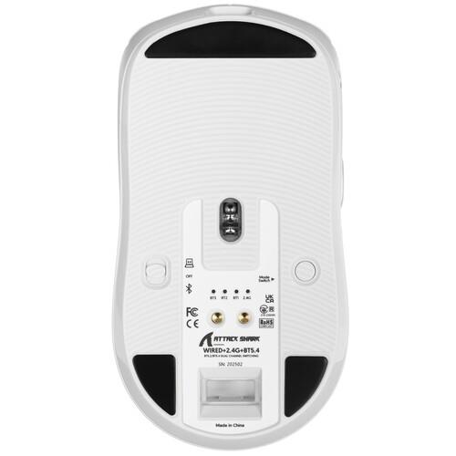 Мышь беспроводная/проводная Attack Shark X6 [SharkX6White] белый