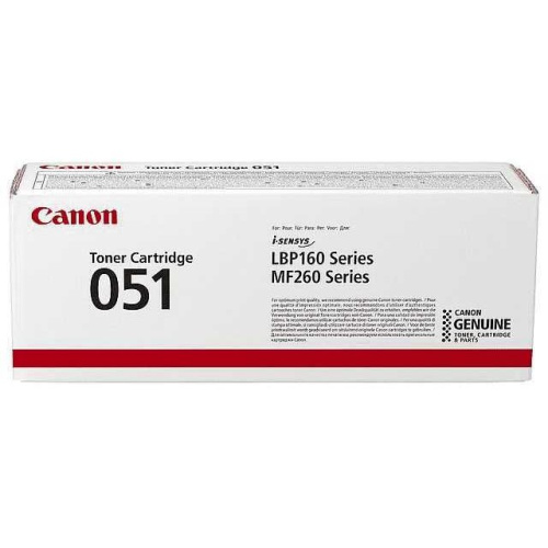 Картридж лазерный Canon 051 2168C002 черный (1700стр.) для Canon LBP162dw