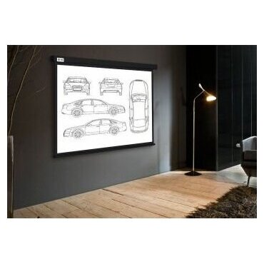 Экран Cactus CS-PSW-213X213-BK Wallscreen настенно-потолочный рулонный черный