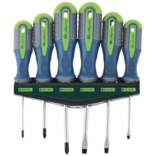 Набор отверток Сибртех 13374 6 предметов