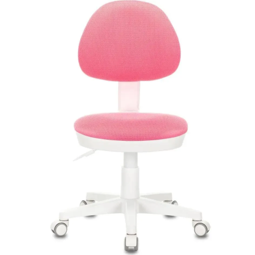 Кресло детское Бюрократ KD-3/WH/TW-13A розовый, крестов. пластик белый Кресло детское Бюрократ KD-3/WH/TW-13A розовый, крестов. пластик белый
