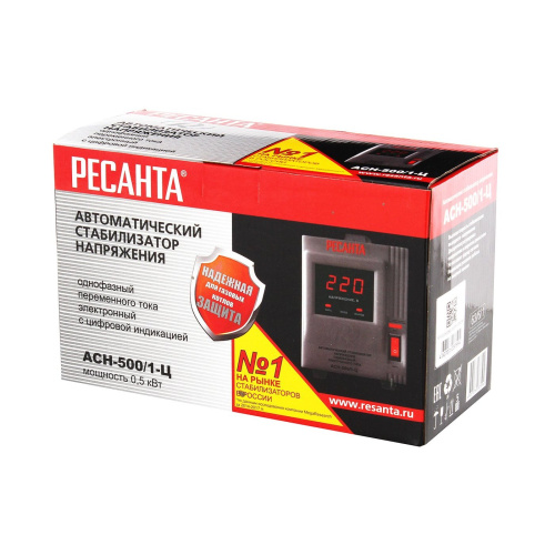 Стабилизатор напряжения Ресанта АСН-500/1-Ц серый 63/6/1