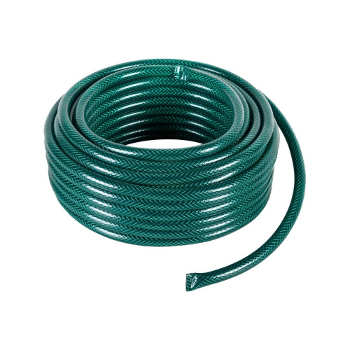 Шланг поливочный Вихрь 73/7/2/13 ПВХ трёхслойный армированный 1/2, 25м (зелёный)