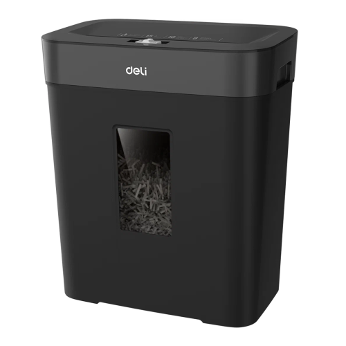 Шредер Deli ET023 черный
