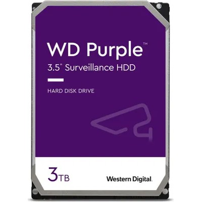 HDD WD WD33PURZ Surveillance Purple SATA-III 3TB (5400rpm) 64Mb 3.5"