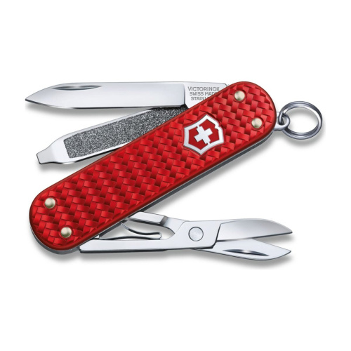 Нож перочинный Victorinox Classic Precious Alox (0.6221.401G) 58мм 5функц. красный