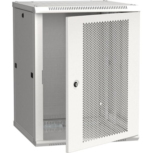 Шкаф коммутационный ITK Linea W (LWR3-12U66-PF) настенный 12U 600x600мм пер.дв.перфор. серый сталь