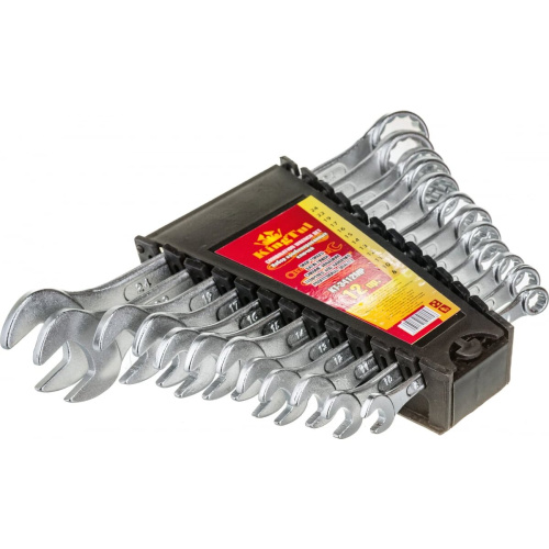 Набор ключей комбинированных KingTul KT-3412MP (3645) 12пр (8, 10-17, 19, 22, 24мм)