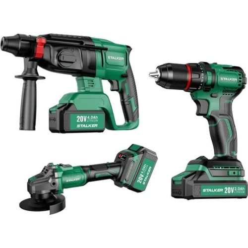 Набор аккумуляторного инструмента ALTECO Stalker Kit (69843)