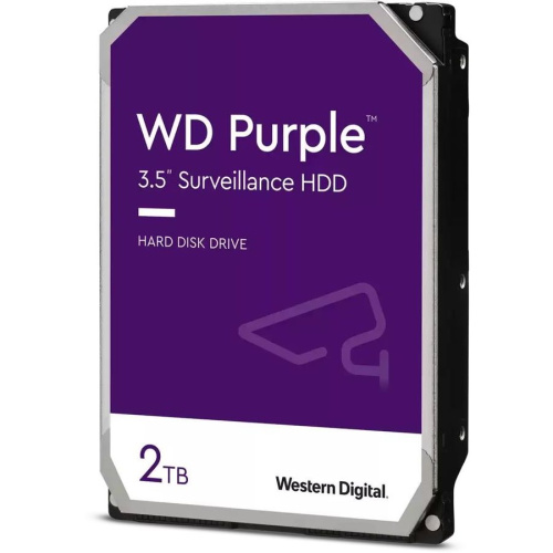 Жесткий диск WD Purple WD22PURZ Original SATA-III 2Tb Video Streaming (5400rpm) 256Mb 3.5"