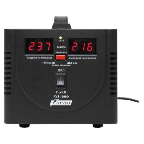 Стабилизатор POWERMAN AVS 1000D, черный