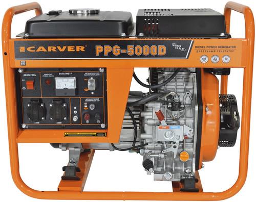Электрогенератор дизельный Carver PPG-5000D