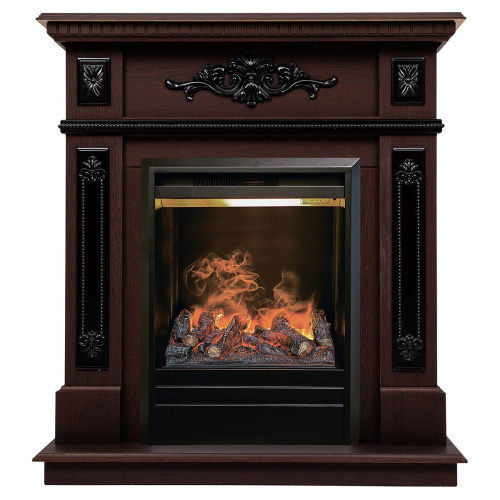 Электрокамин RealFlame Lilian DN орех с очагом 3D Olympic