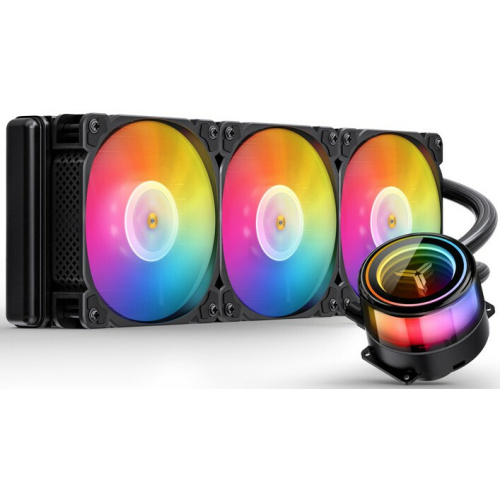 СВО JONSBO TW7-360 ARGB Black LGA 2011/1700/1200/115X/AM4 (TDP 300W, ARGB Fan and Pump, PWM, Triple Fan 120mm) RET