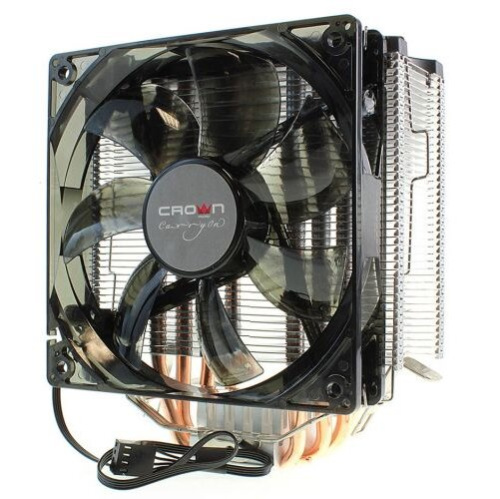 Кулер CROWN CM-5 CM000001649 Intel и AMD, TDP до 187 Вт, 5шт. теплопр. трубок