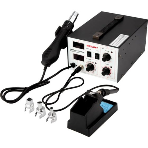 Паяльная станция REXANT 12-0724 с цифровым дисплеем 100-480°С (R852AD+)