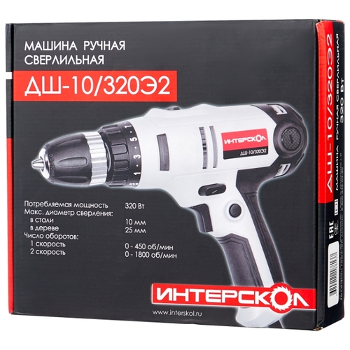 Дрель-шуруповерт Интерскол ДШ-10/320Э2