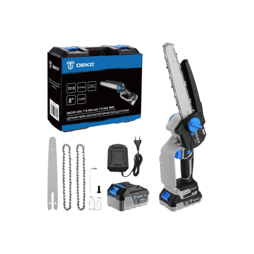 Цепная пила DEKO DKCHS 20V (085-2012) 2 Акб микс (1x5,0/1x3,0)
