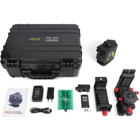Лазерный уровень RGK PR-4D green (756839)