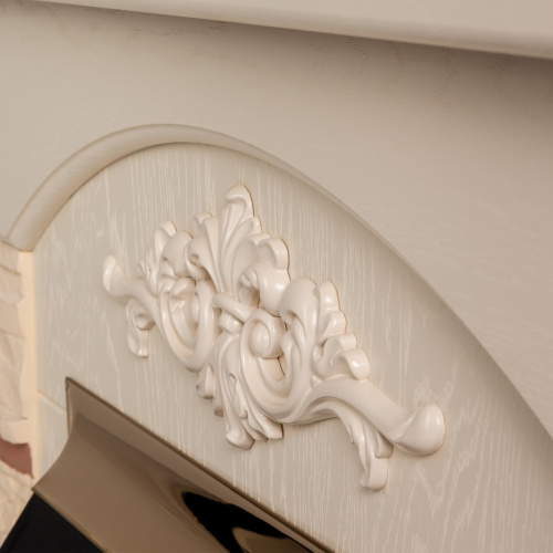 Электрокамин RealFlame Neapolis WT айвори с очагом Fobos Lux Black